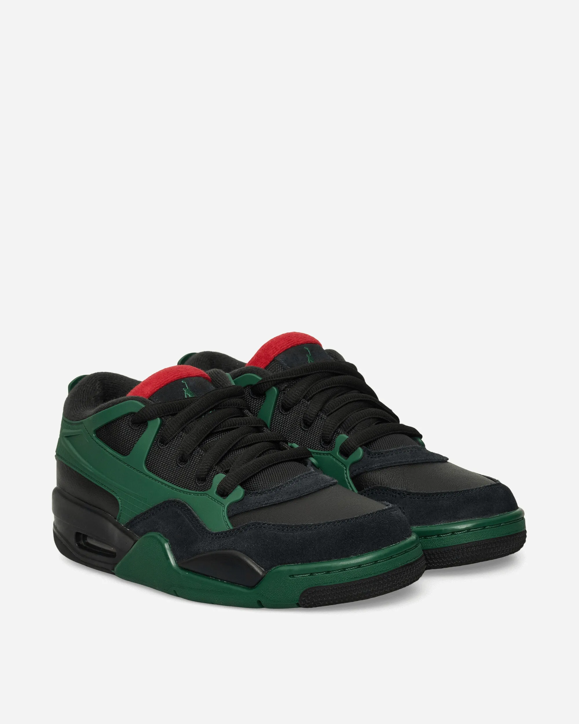 Air Jordan 4 RM Sneakers Black / Gorge Green / Varsity Red