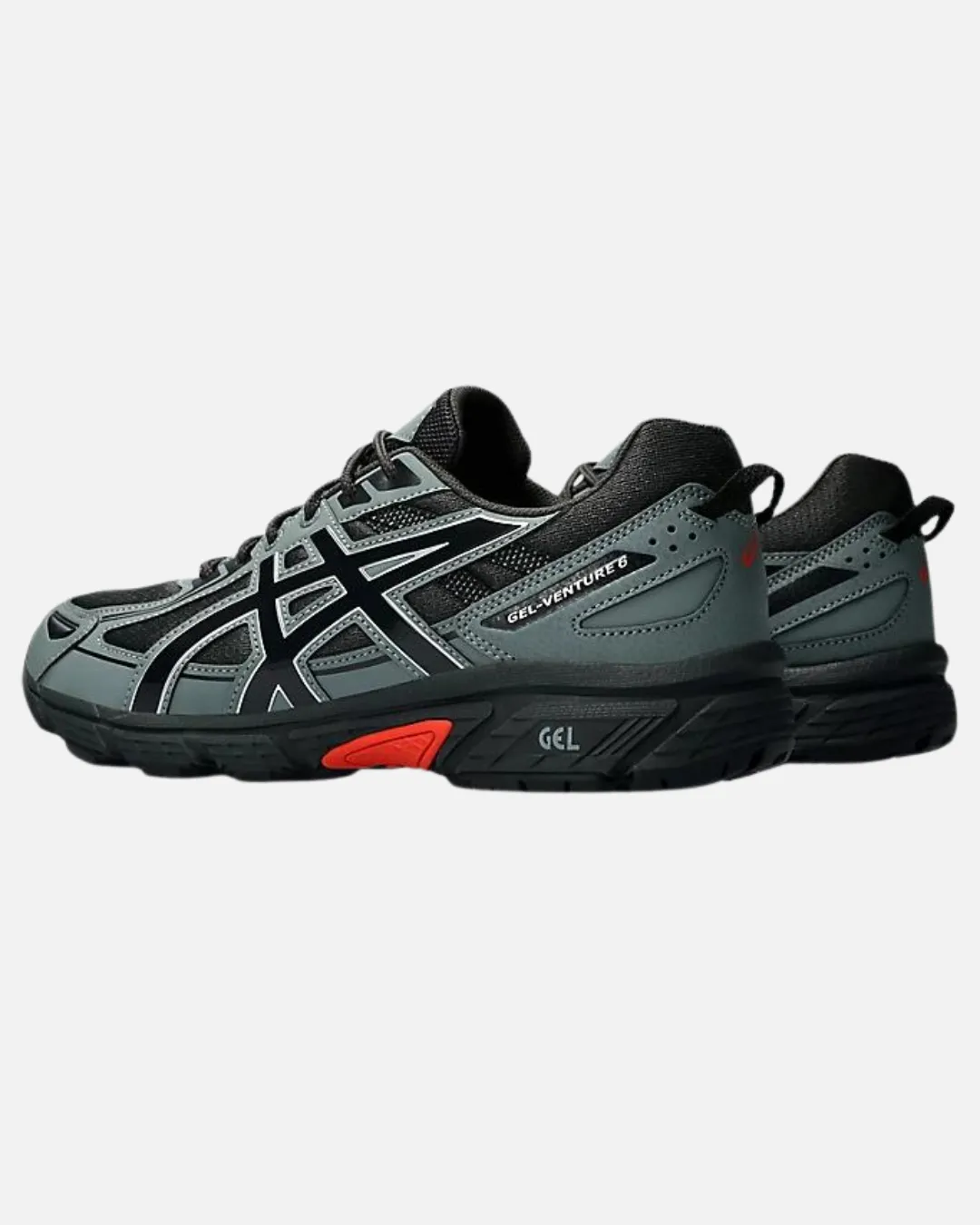 Asics Gel Venture 6 - Gris/Noir/Rouge