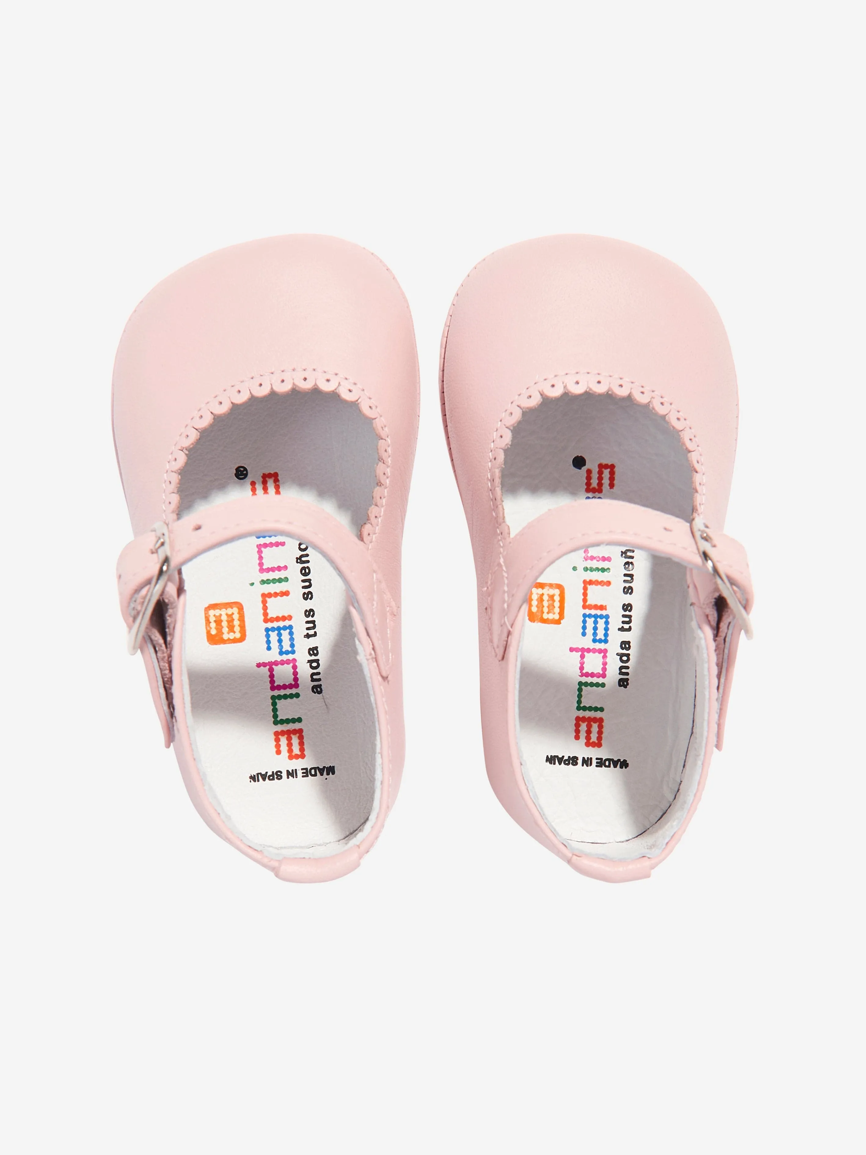 Baby Girls Leather Mary Jane Shoes in Pink