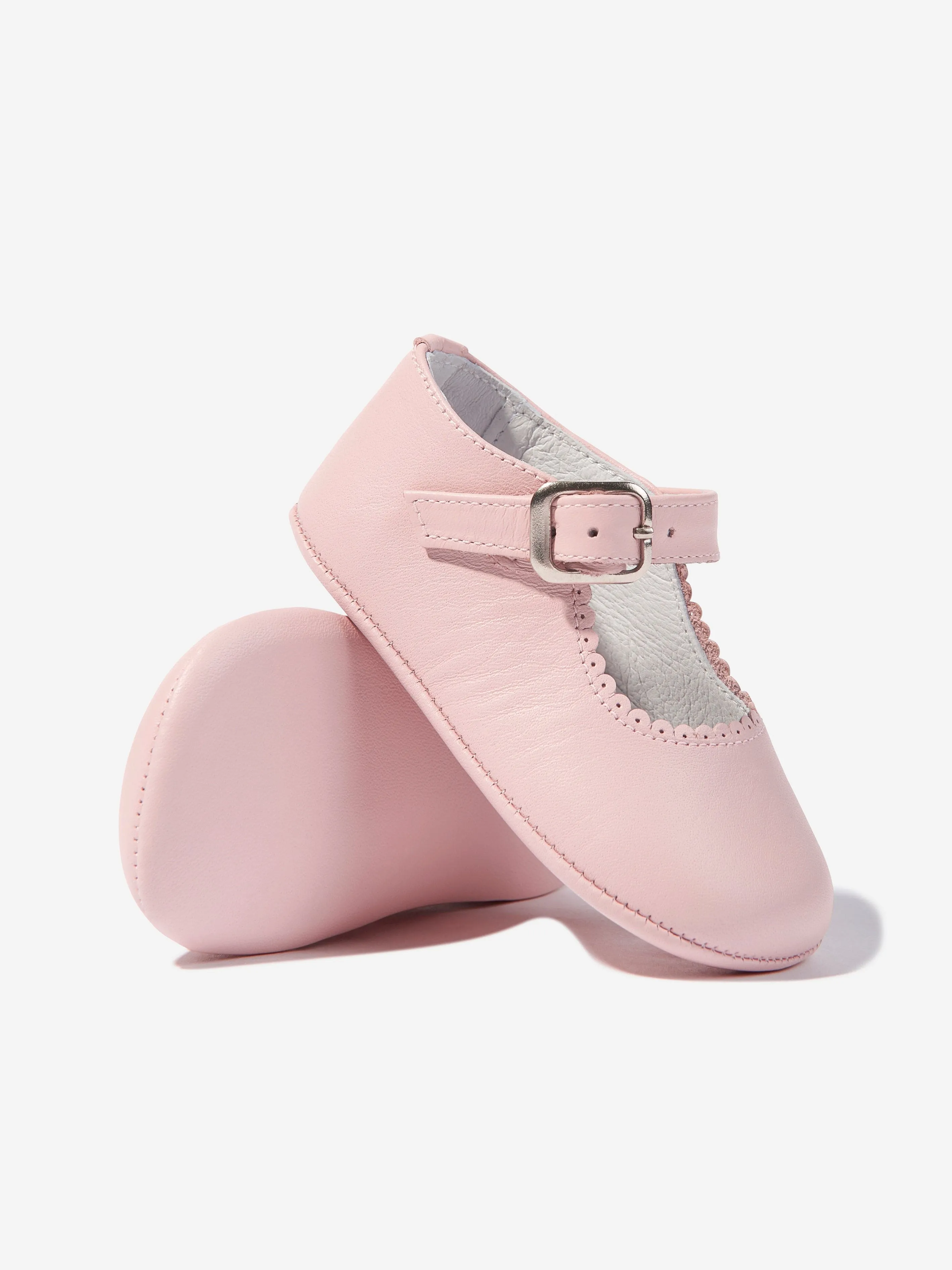 Baby Girls Leather Mary Jane Shoes in Pink