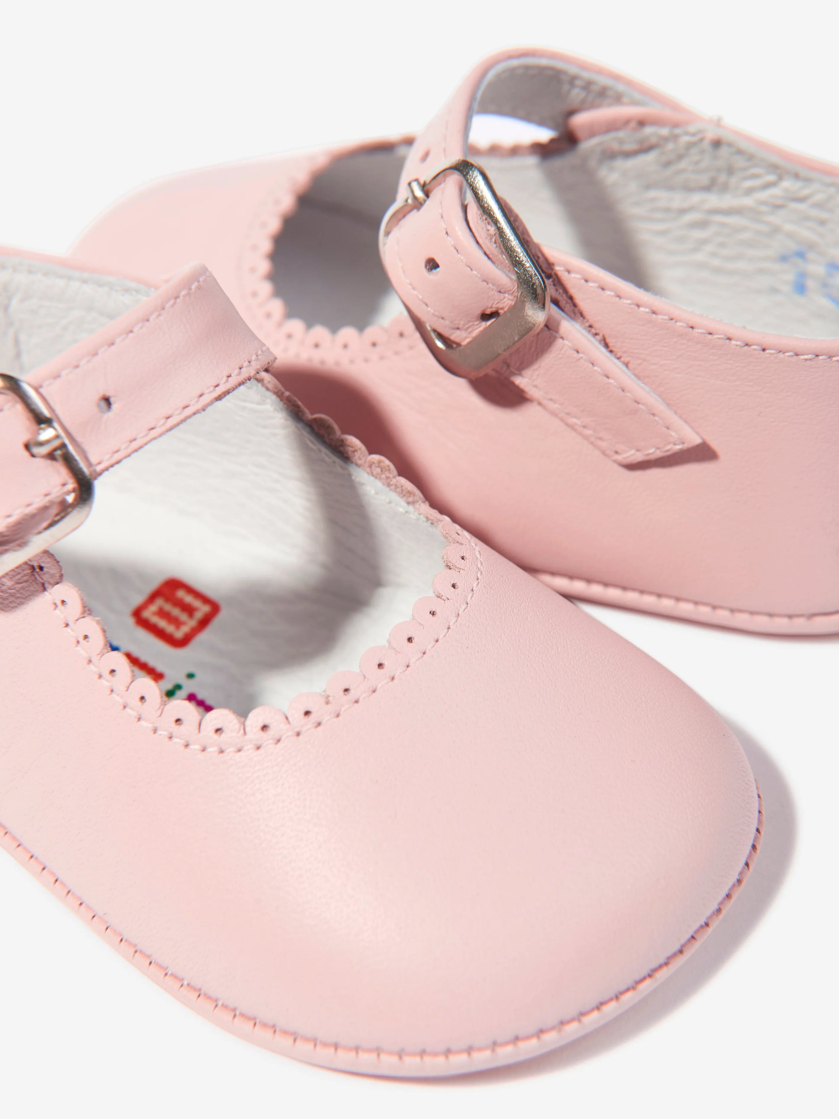 Baby Girls Leather Mary Jane Shoes in Pink