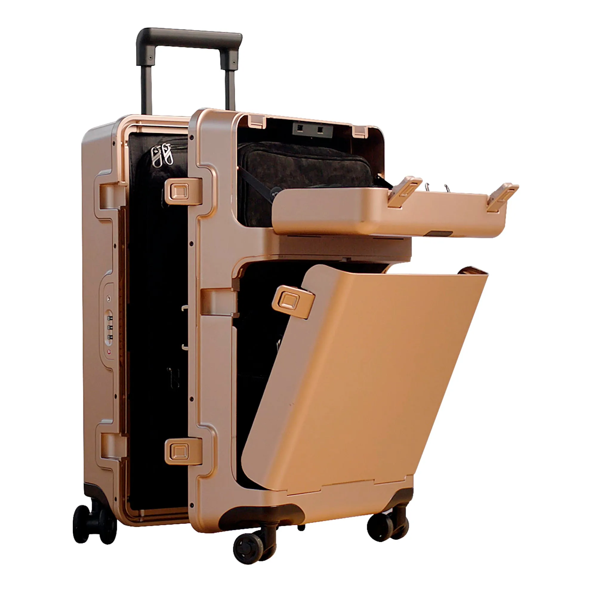 Barmes Carry-on Luggage including Laptop Satchel, Essentials Bag, Sorted Case