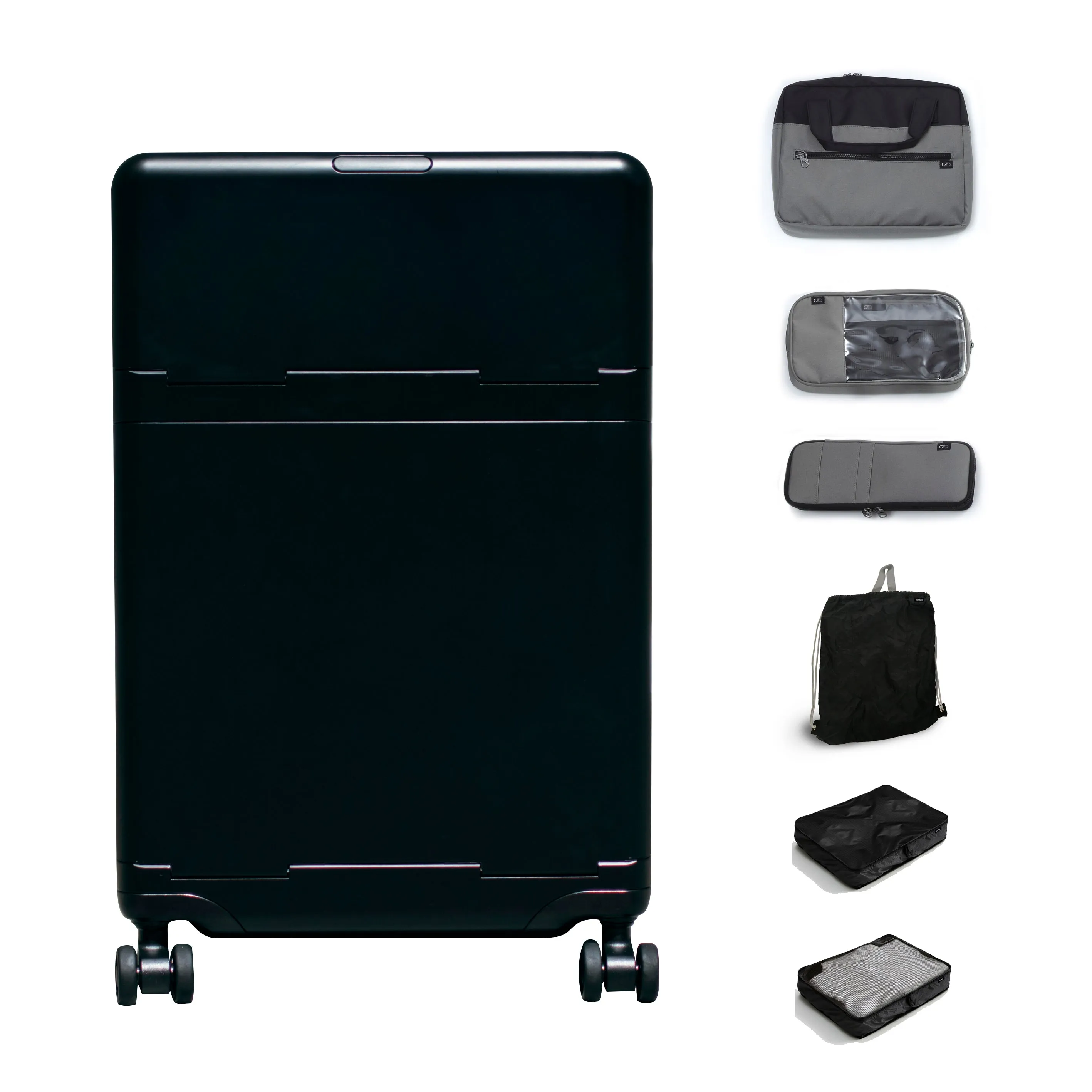 Barmes Carry-on Luggage including Laptop Satchel, Essentials Bag, Sorted Case