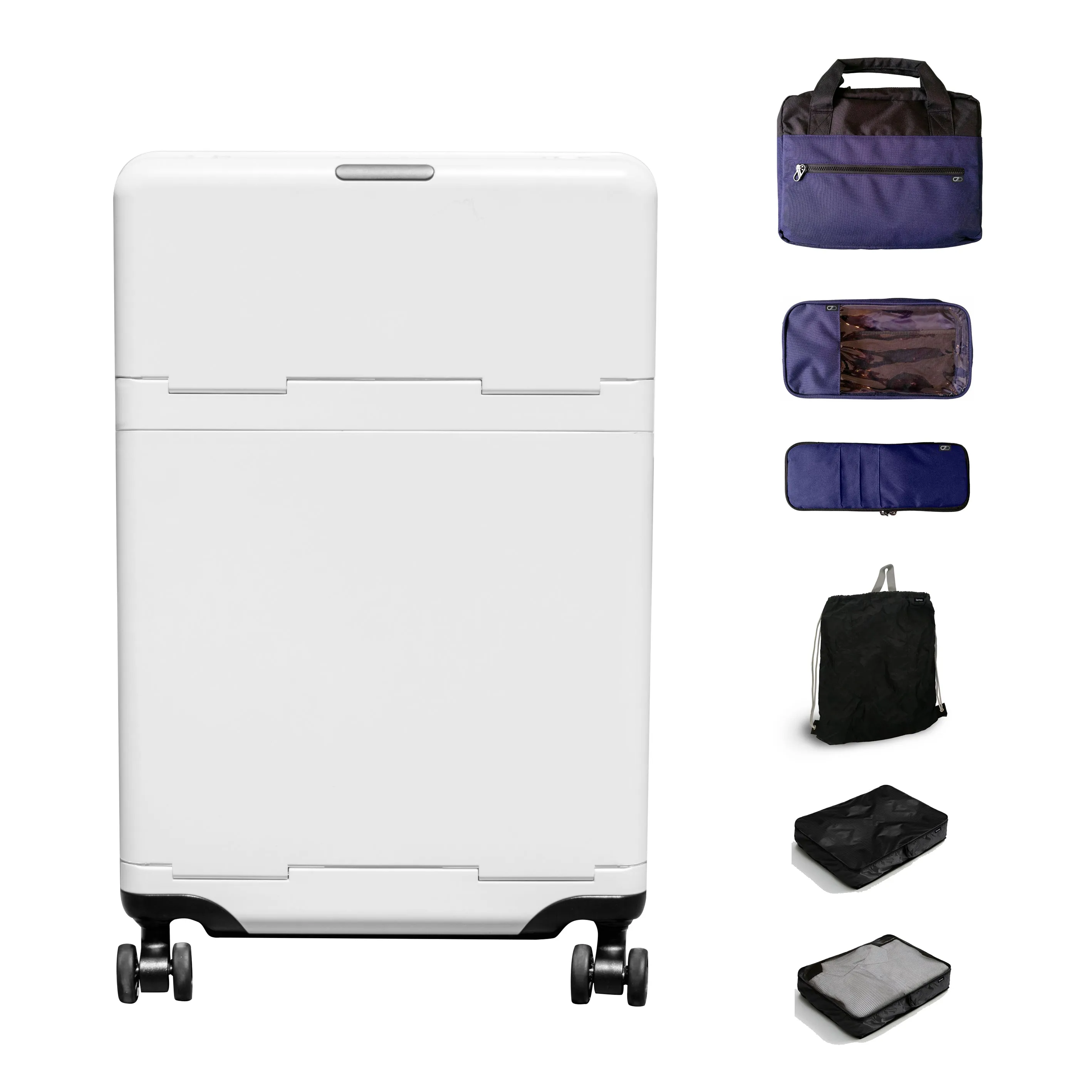 Barmes Carry-on Luggage including Laptop Satchel, Essentials Bag, Sorted Case