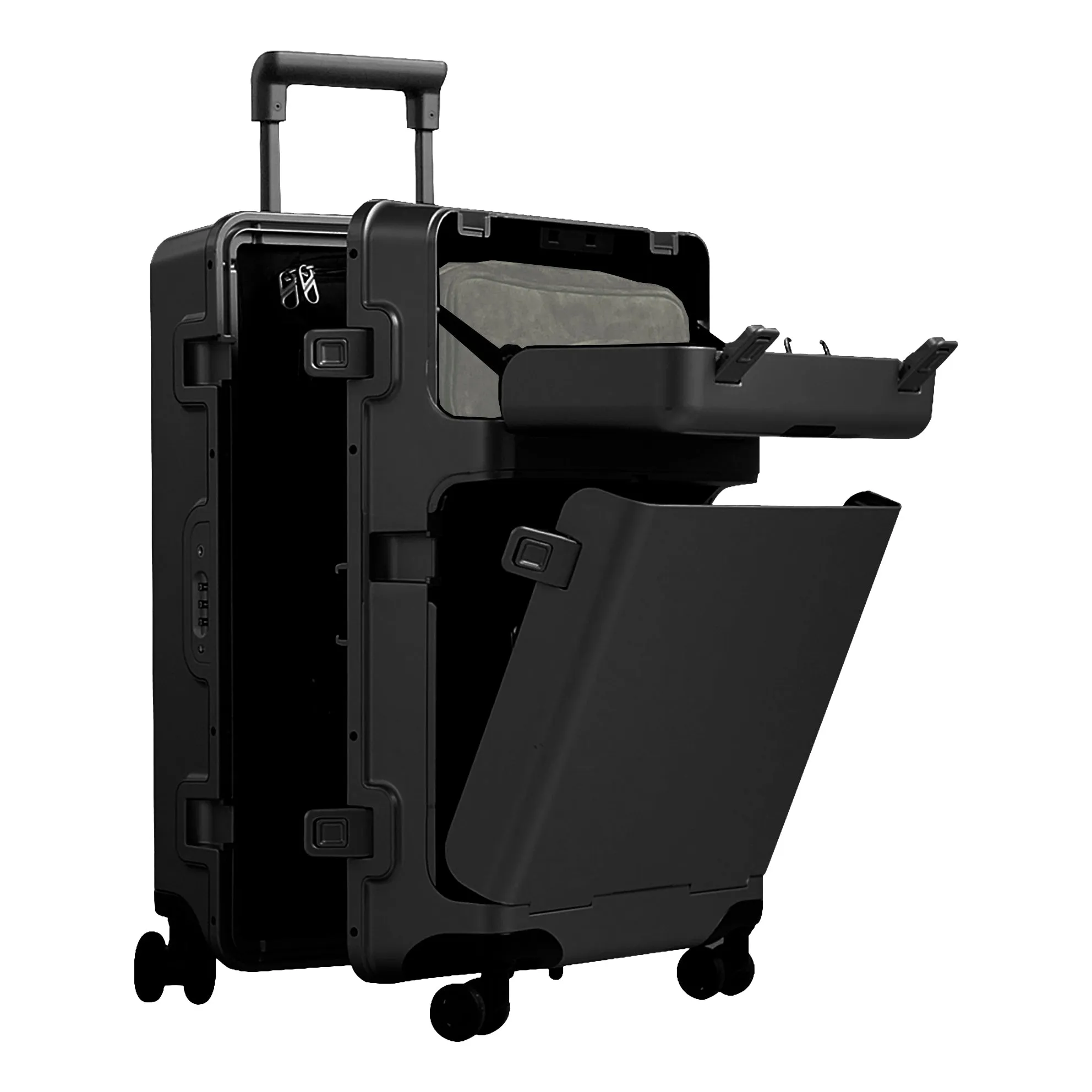 Barmes Carry-on Luggage including Laptop Satchel, Essentials Bag, Sorted Case
