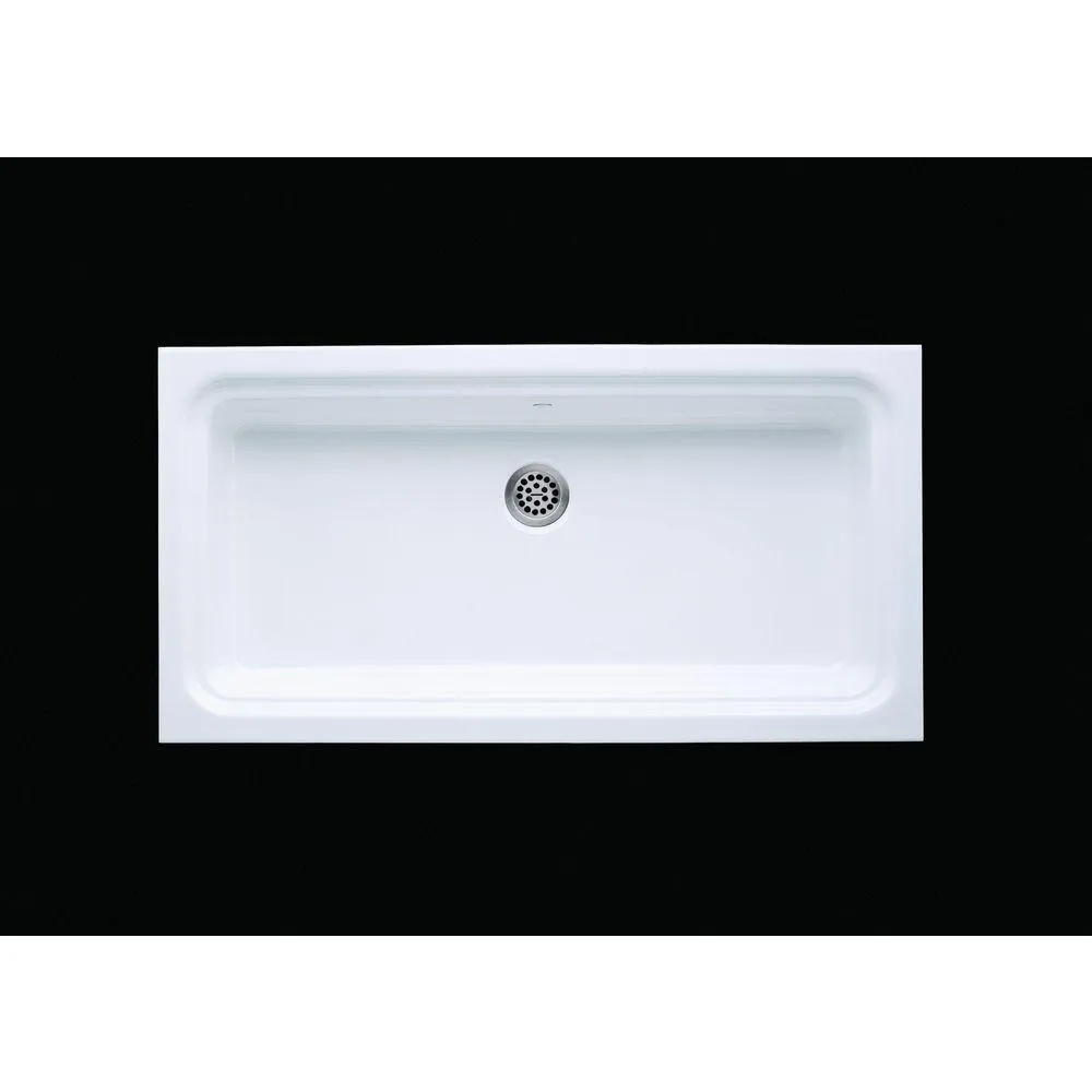 Brass Shower Drain in Vibrant Brushed Nickel-K-9132-BN