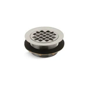 Brass Shower Drain in Vibrant Brushed Nickel-K-9132-BN