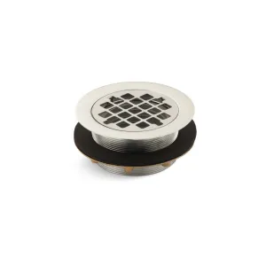 Brass Shower Drain in Vibrant Polished Nickel-K-9132-SN