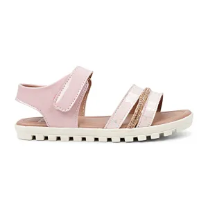 BubbleGummers SILVIA Shinny Belt Sandal for Little Girls