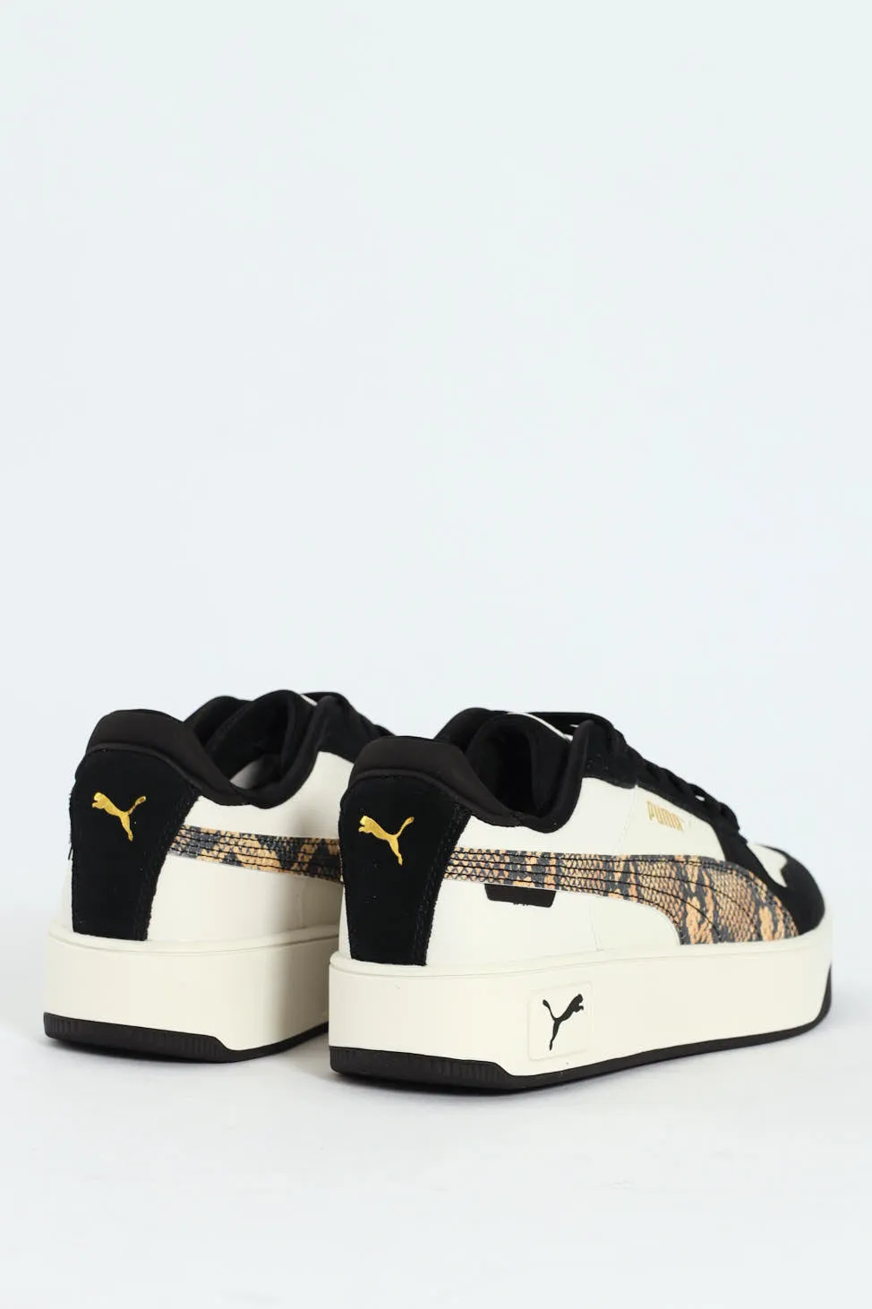 Carina Street Snake Chic Sneaker - White/Black