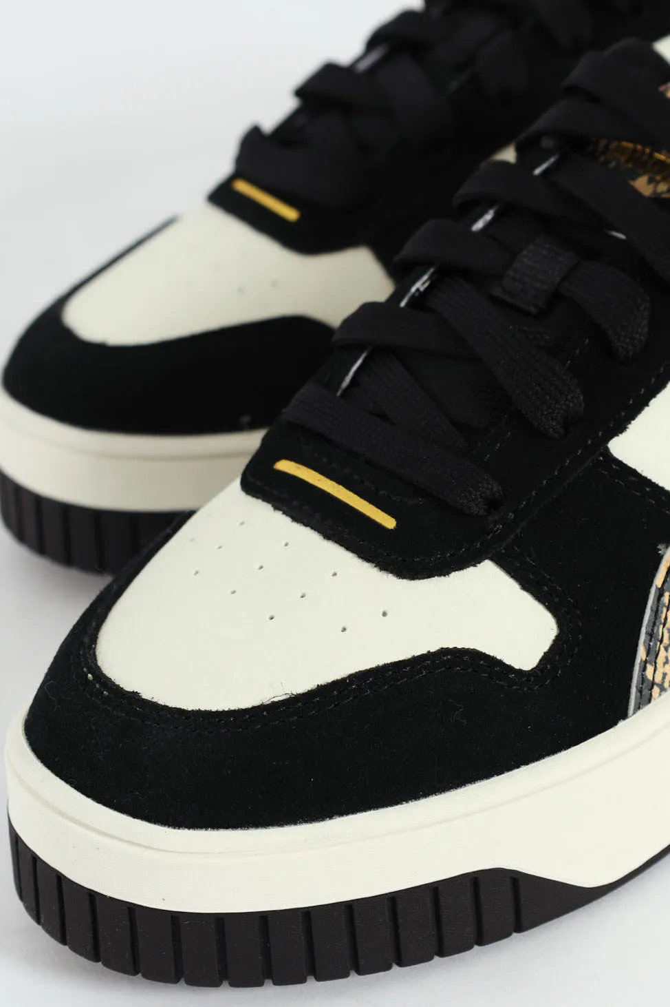 Carina Street Snake Chic Sneaker - White/Black