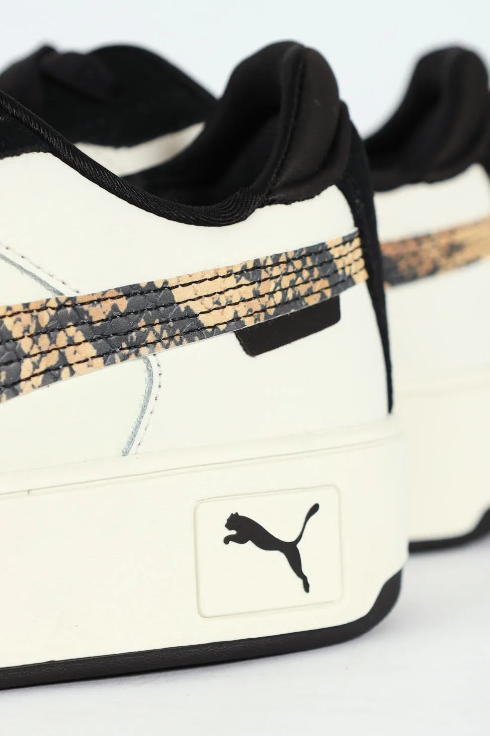 Carina Street Snake Chic Sneaker - White/Black