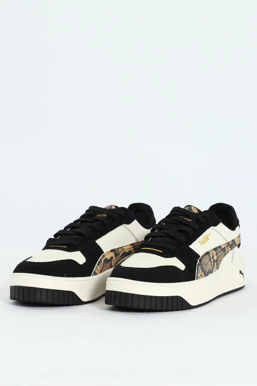 Carina Street Snake Chic Sneaker - White/Black