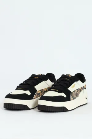 Carina Street Snake Chic Sneaker - White/Black