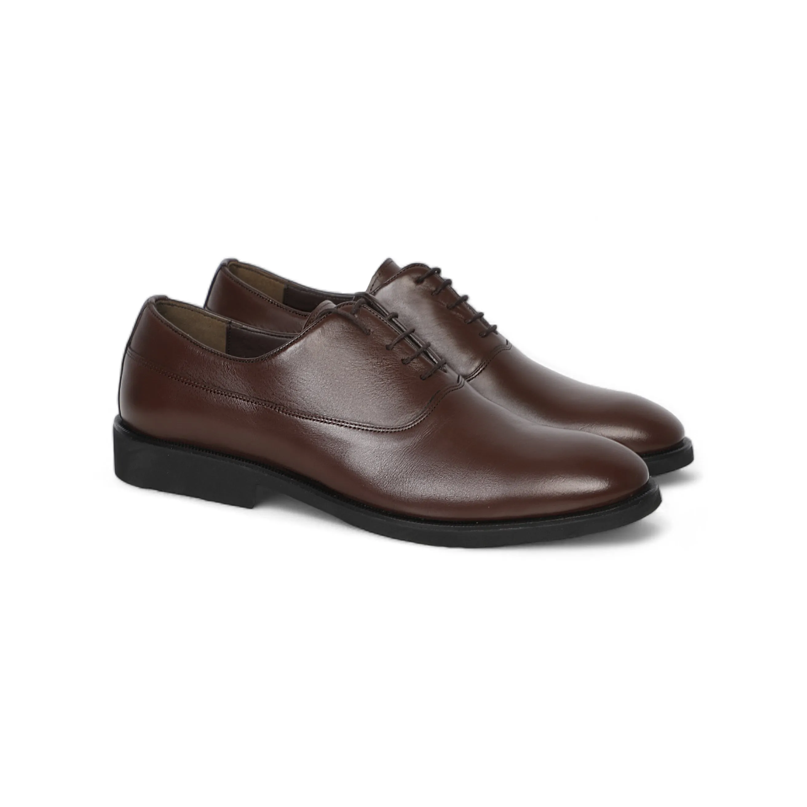 Classic Brown Shoes Solid With Lace-Up