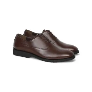 Classic Brown Shoes Solid With Lace-Up