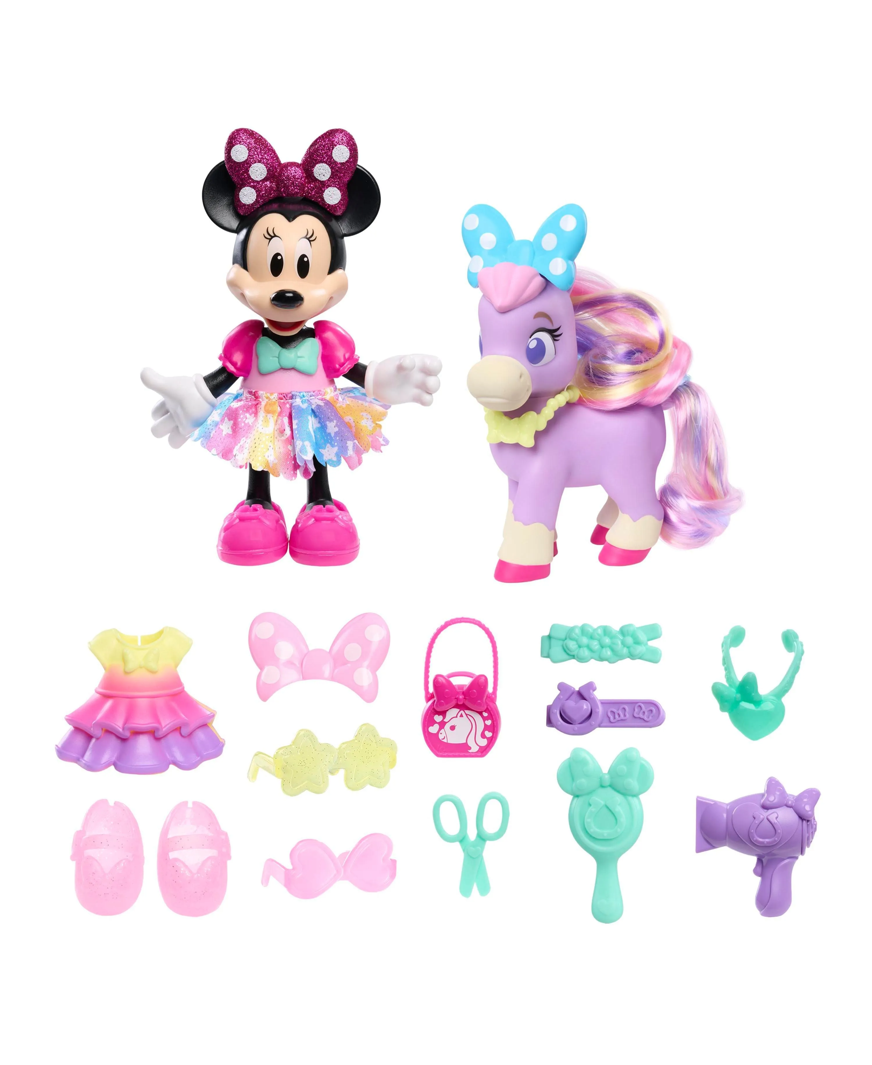 Disney Junior Minnie Mouse Groom Glam Pony Playset