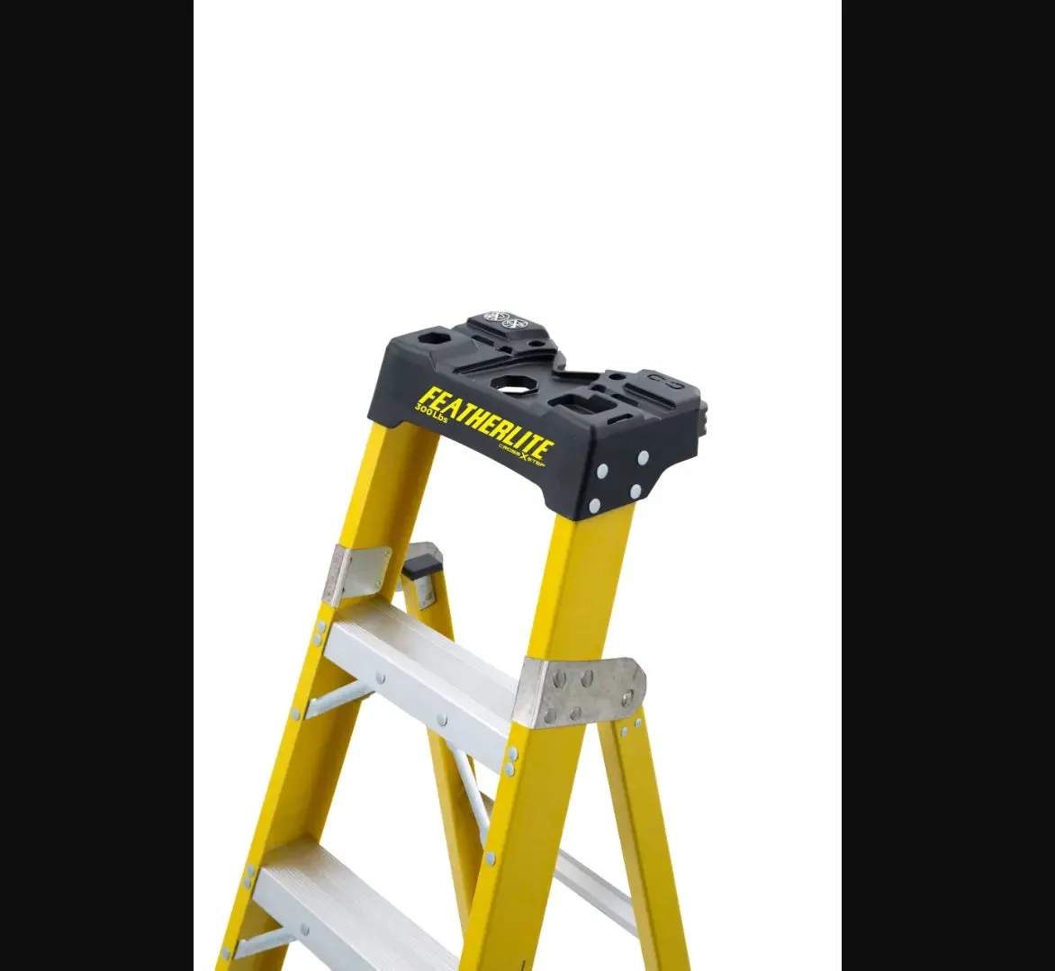 Featherlite 6910 - 10' EXTRA-HEAVY DUTY FIBERGLASS STEPLADDER