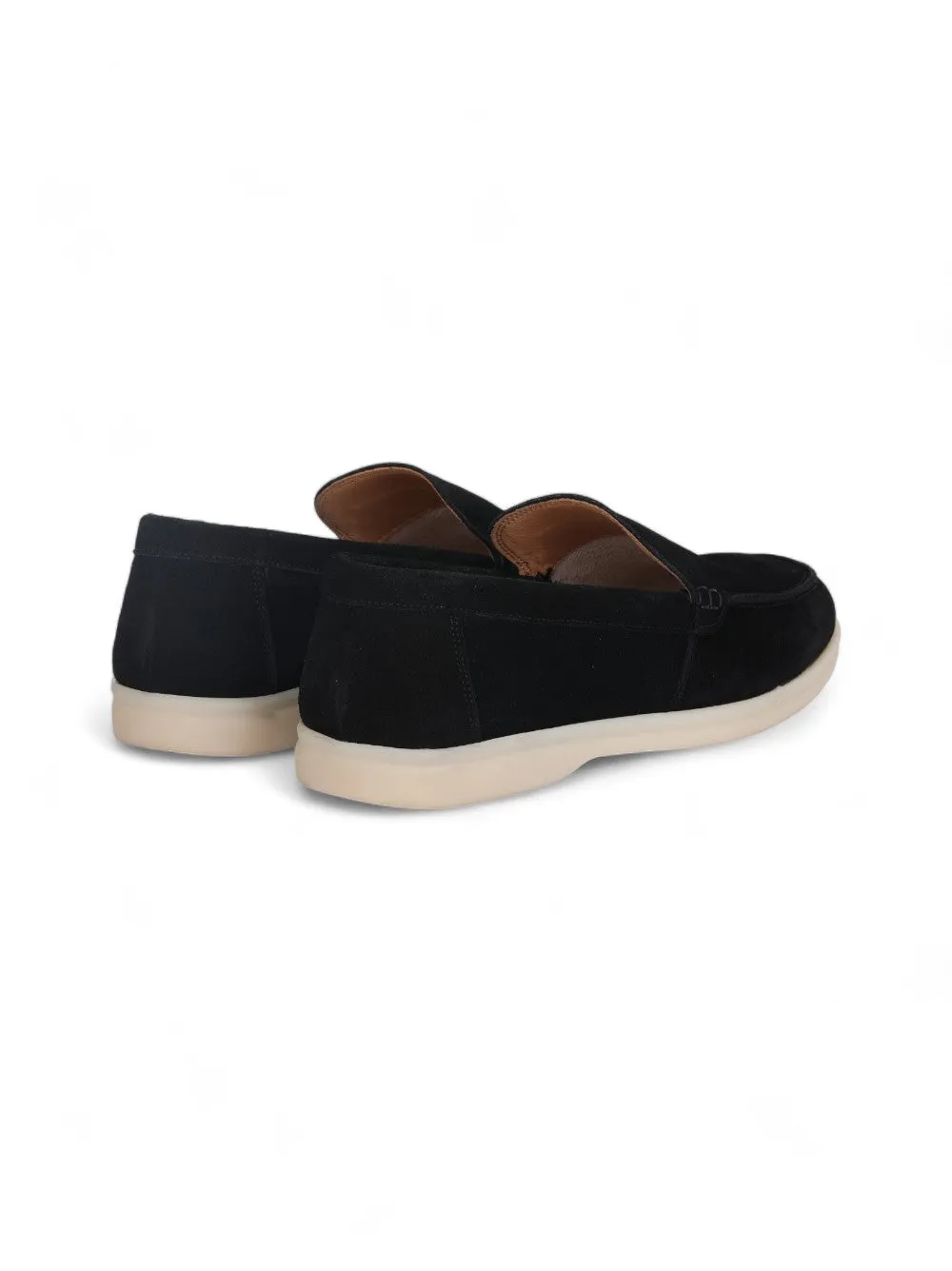 Flat Low Black Moccasin Casual Shoes
