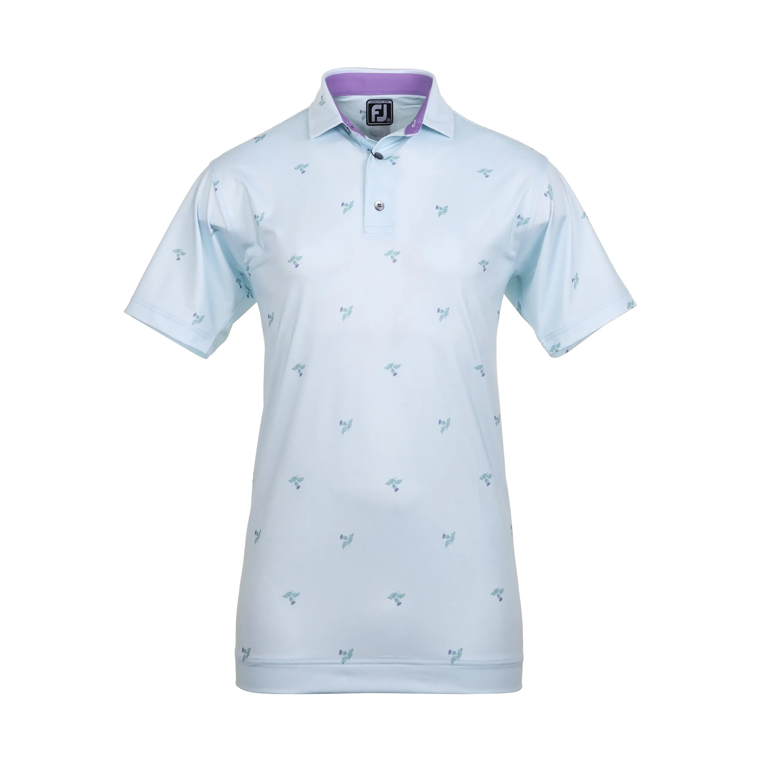 FootJoy Thistle Print Lisle Golf Shirt