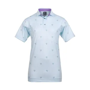 FootJoy Thistle Print Lisle Golf Shirt