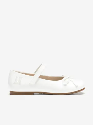 Girls Erica Ballerina Shoes in White