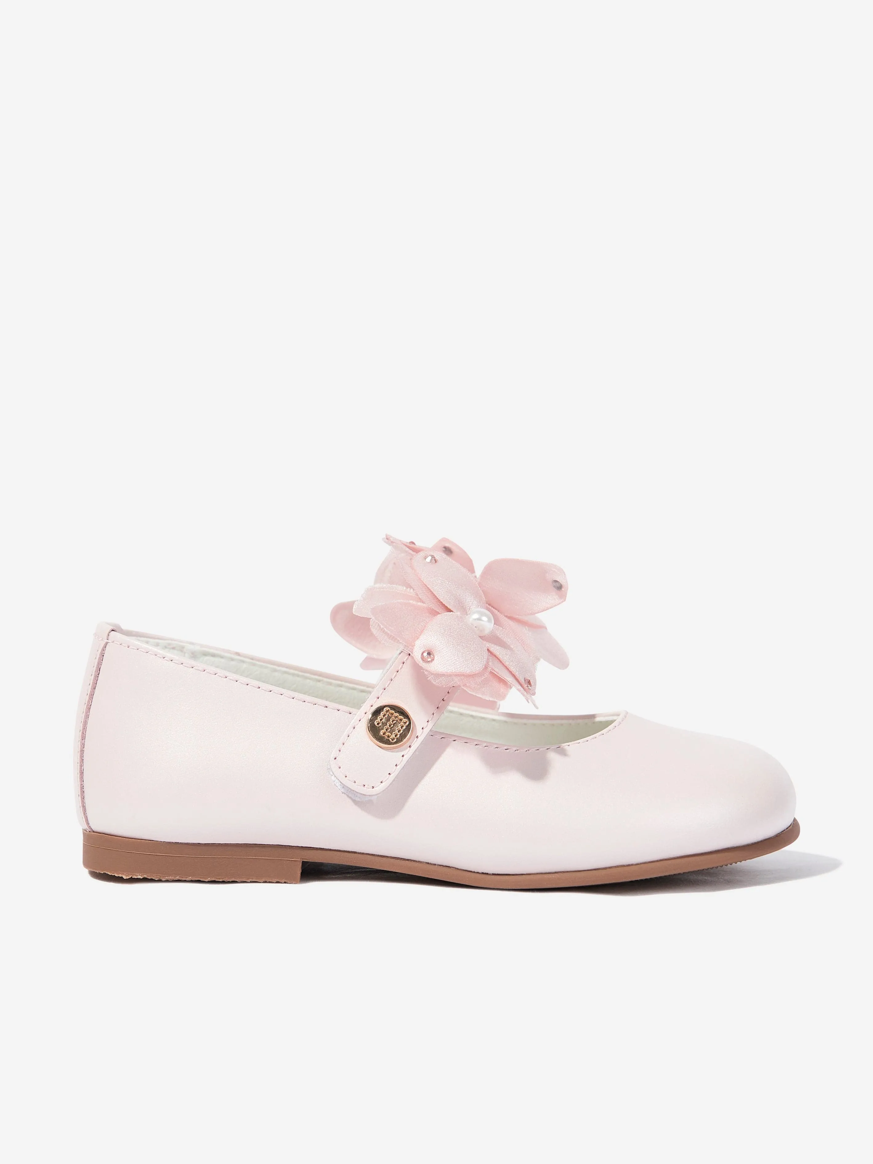 Girls Flower Shoes in Pink