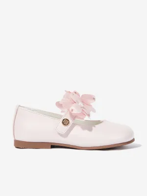 Girls Flower Shoes in Pink