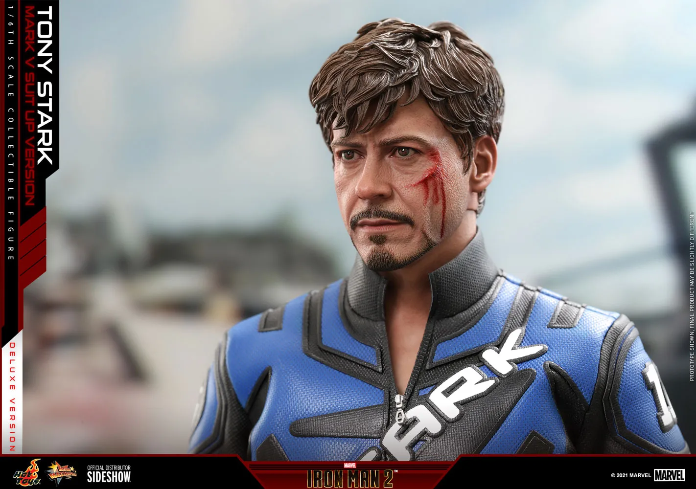 Hot Toys Sixth Scale Figure - Tony Stark (Mark V Suit Up Version) Deluxe Ver. - (Iron Man 2)
