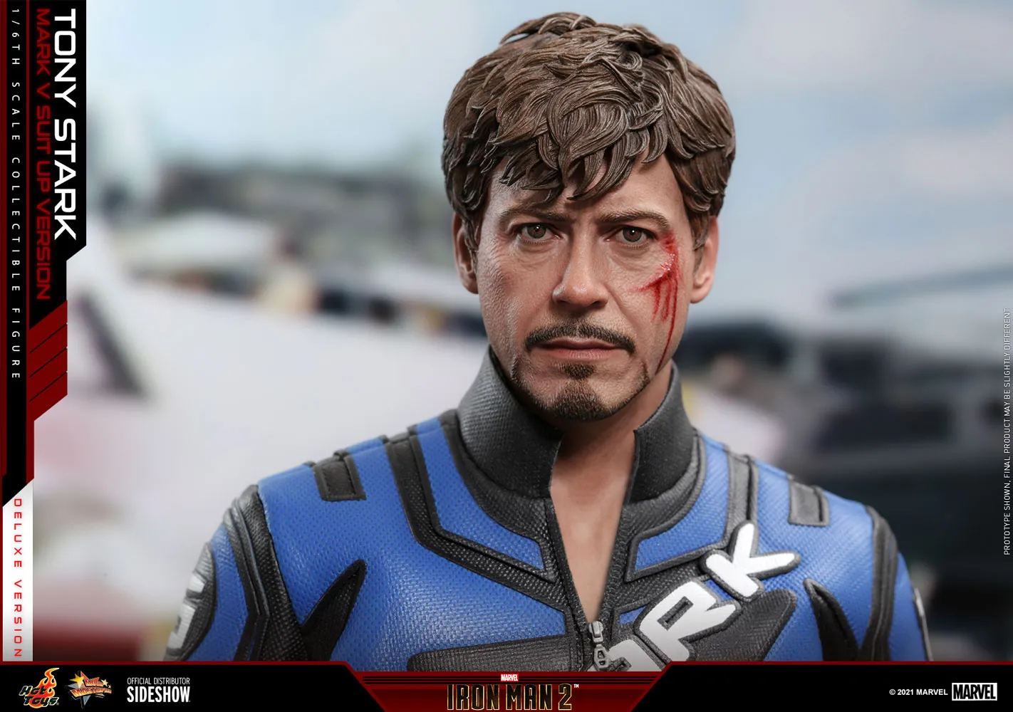 Hot Toys Sixth Scale Figure - Tony Stark (Mark V Suit Up Version) Deluxe Ver. - (Iron Man 2)