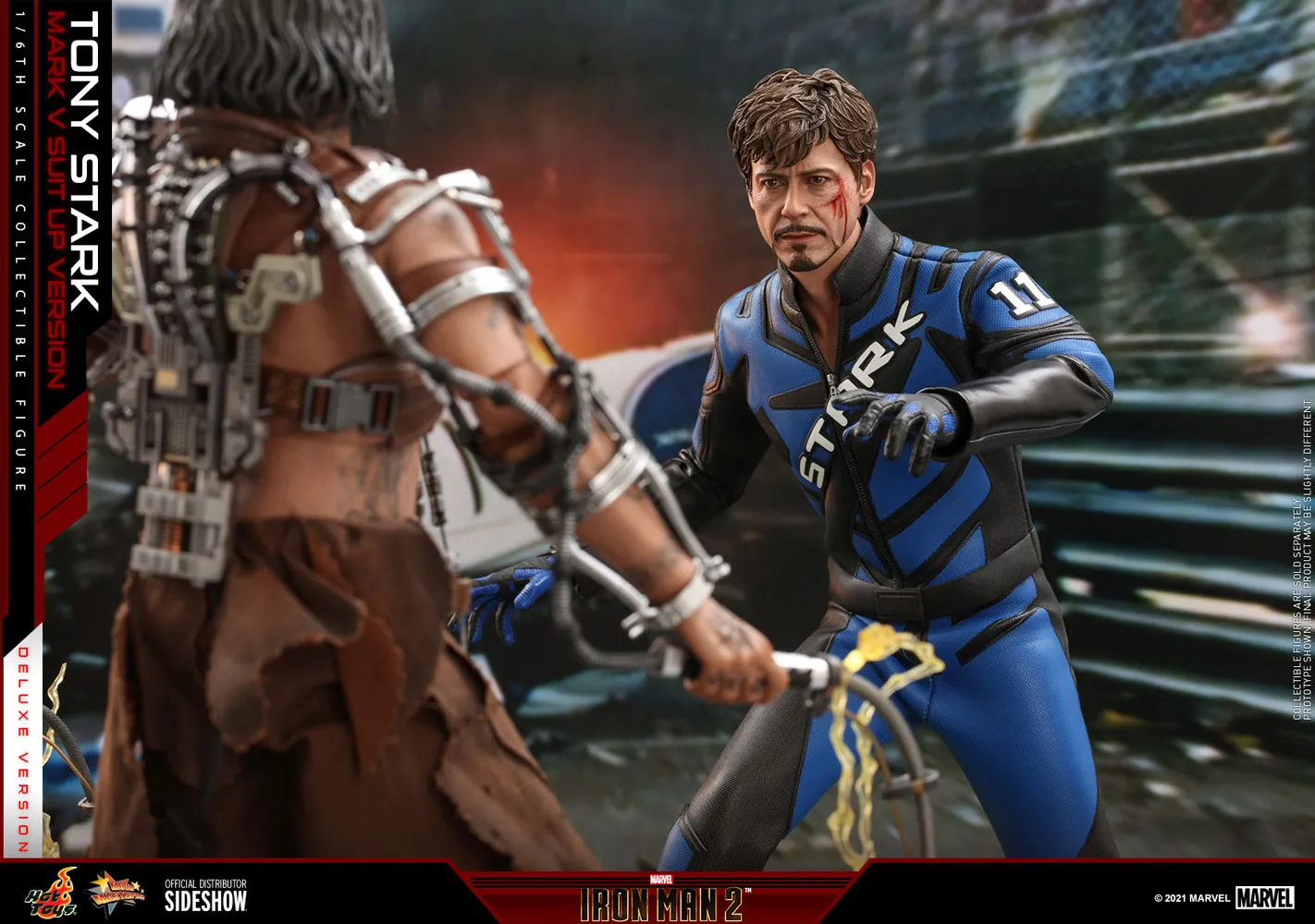 Hot Toys Sixth Scale Figure - Tony Stark (Mark V Suit Up Version) Deluxe Ver. - (Iron Man 2)