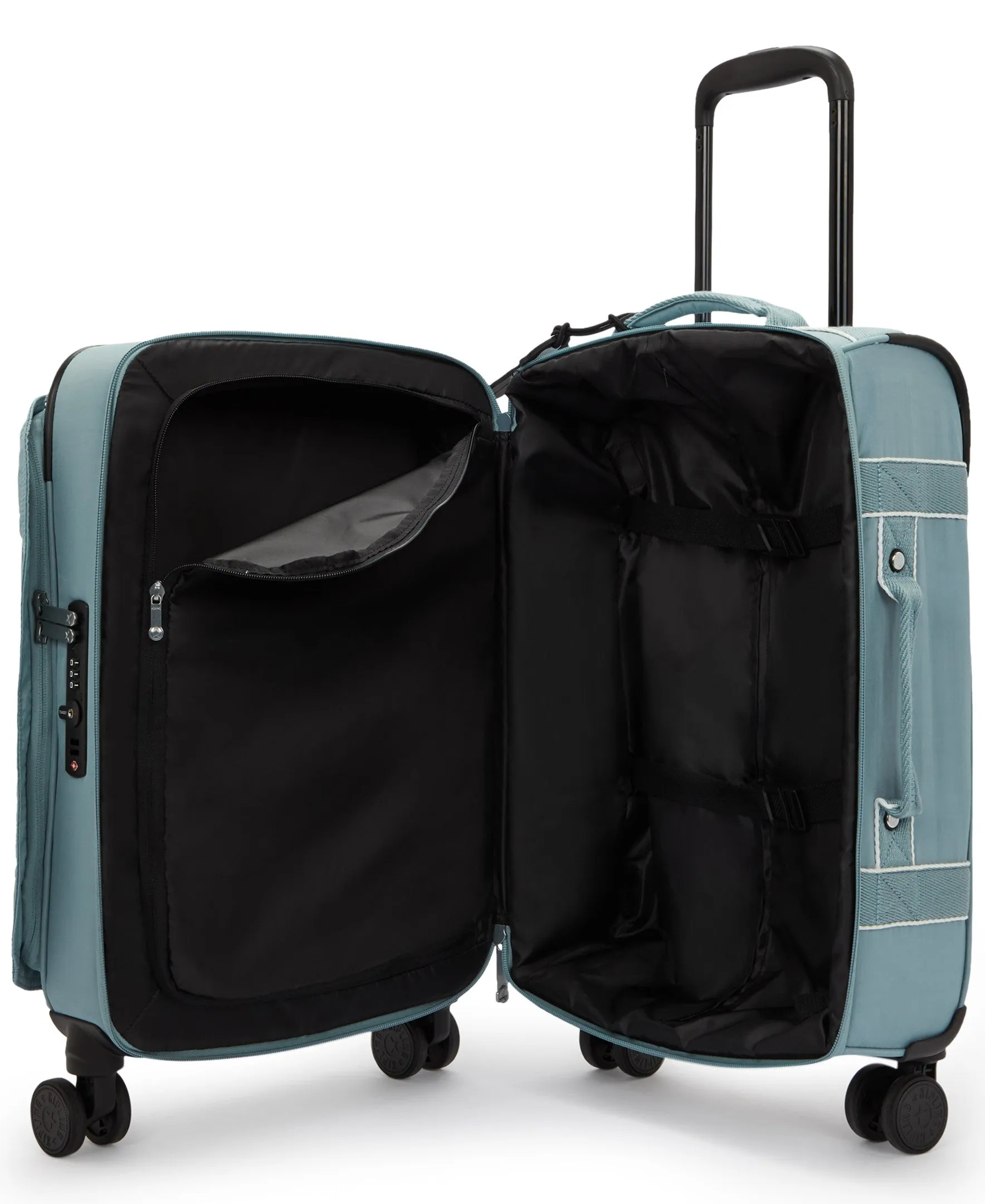 Kipling Spontaneous Small Rolling Luggage - Relaxed Grey