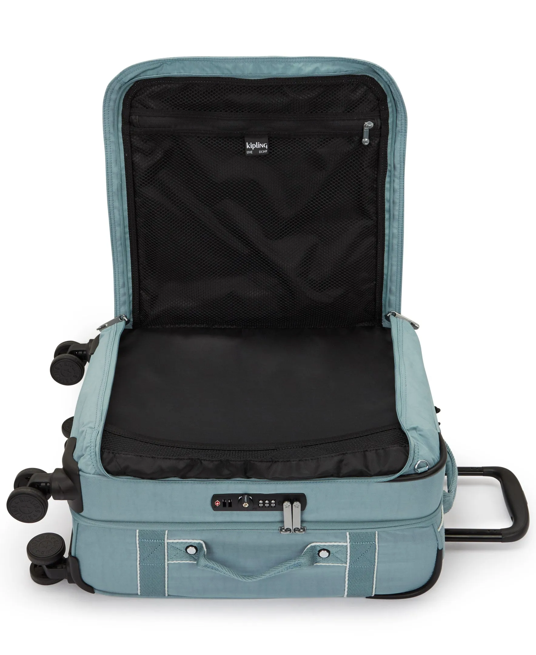 Kipling Spontaneous Small Rolling Luggage - Relaxed Grey