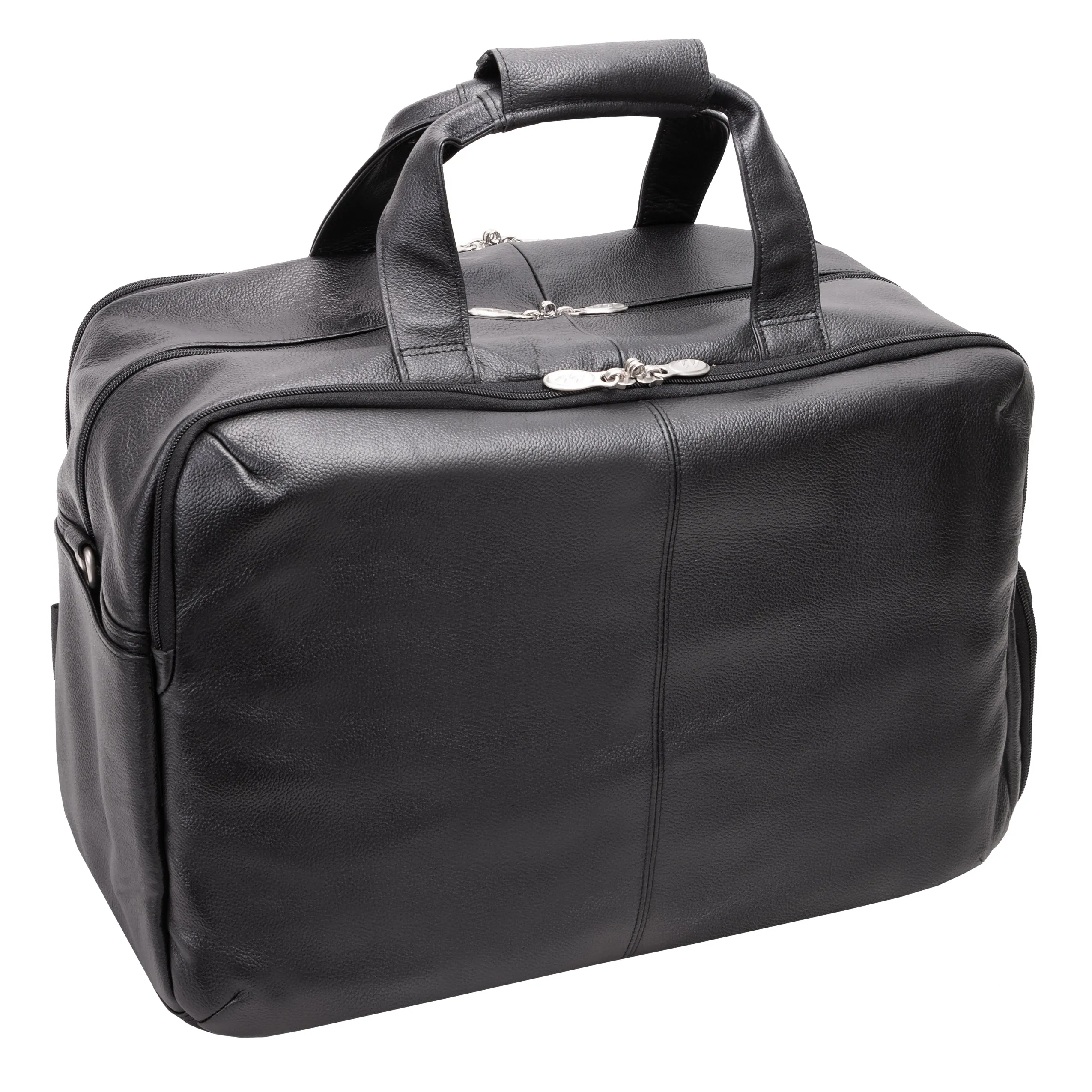 McKlein USA Avondale 22" Leather Triple Compartment Carry-All Travel Laptop Duffel