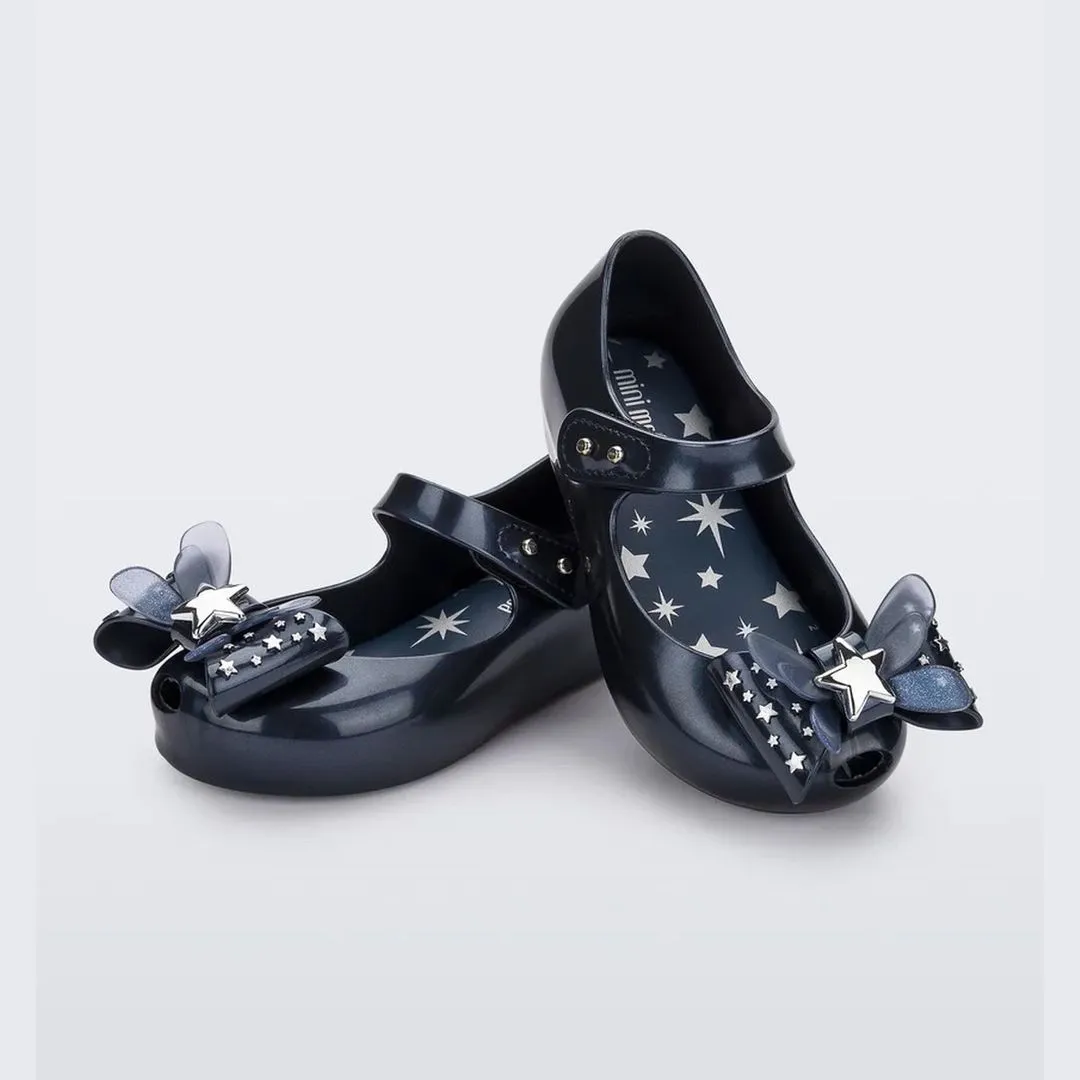 Metallic Blue Ballet Flat