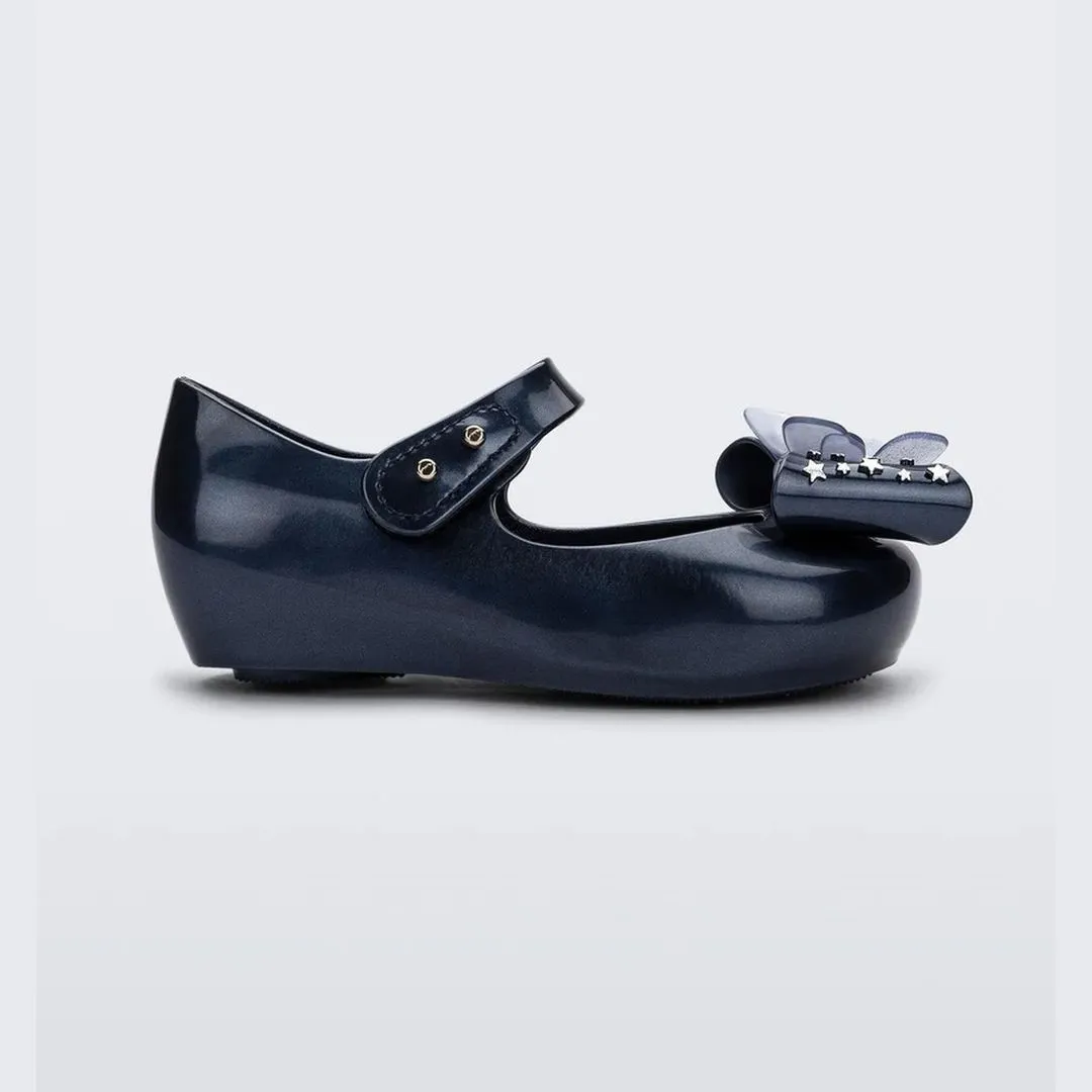 Metallic Blue Ballet Flat