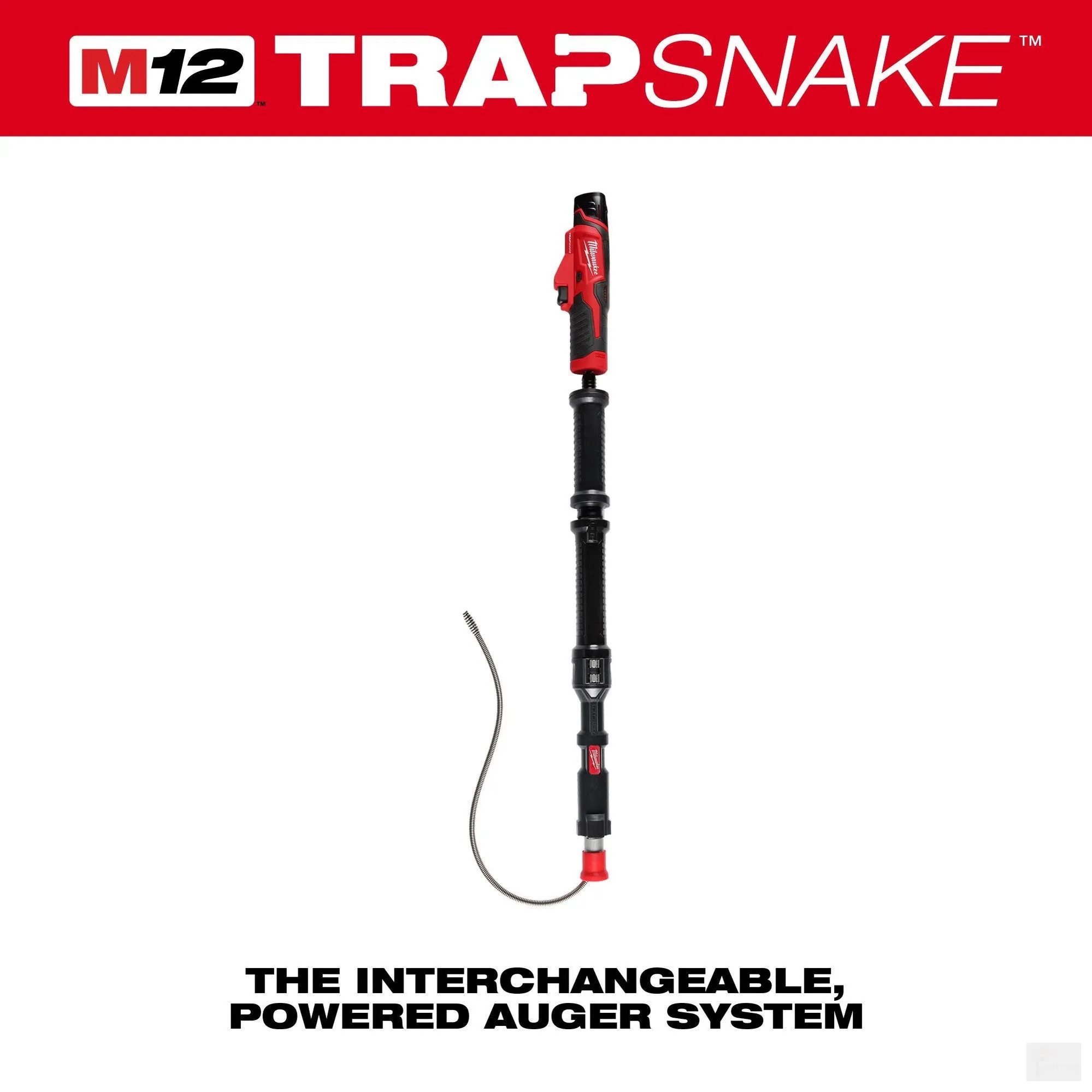 Milwaukee M12™ TRAPSNAKE™ 4'ft Urinal Auger (3574-21)