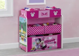 Minnie Mouse Design and Store 6 Bin Toy Organizer