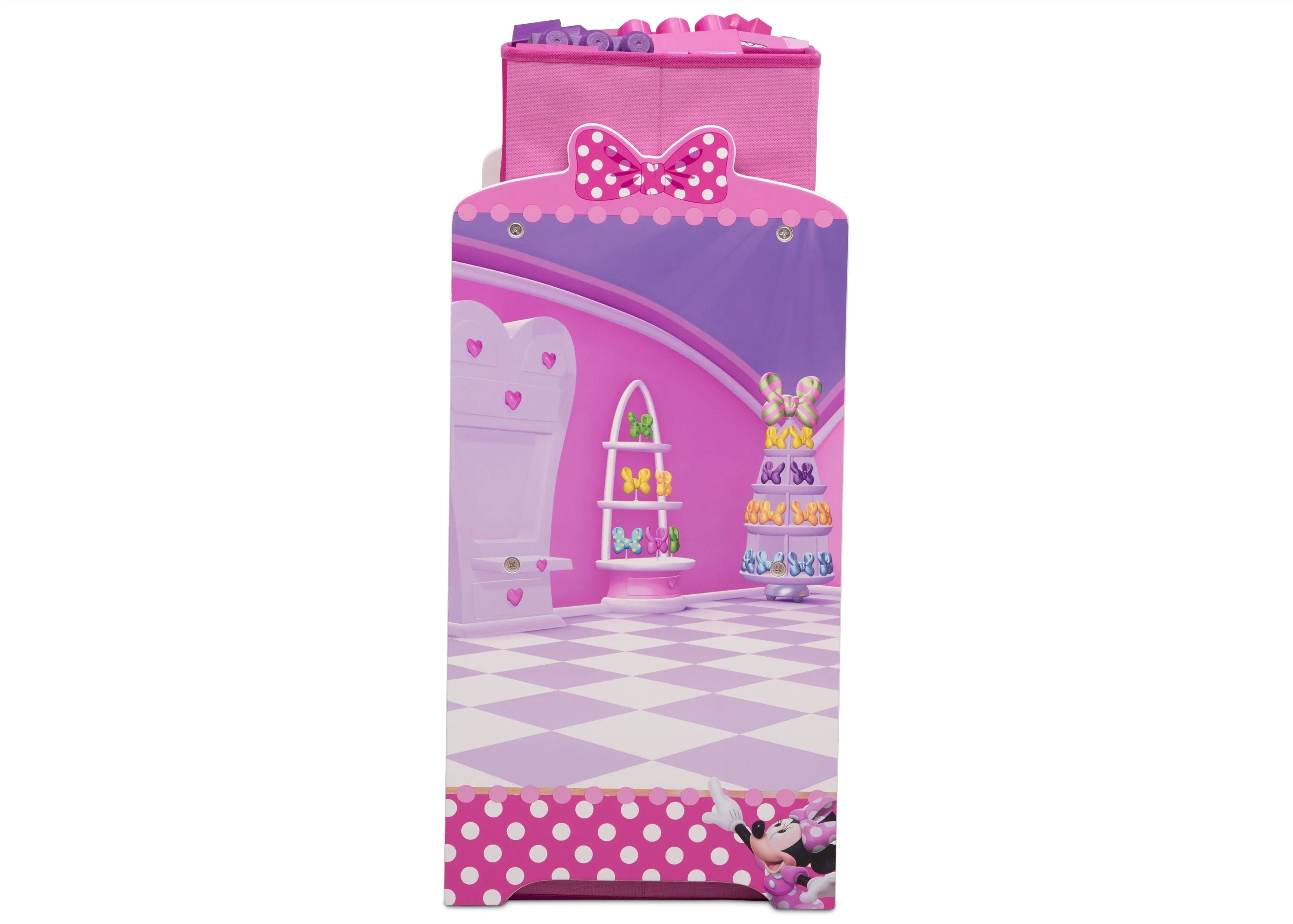 Minnie Mouse Design and Store 6 Bin Toy Organizer