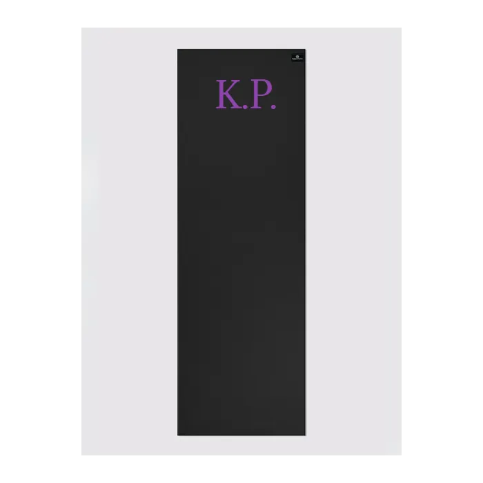 Personalised Yoga Mat 6mm With Custom Design - Black