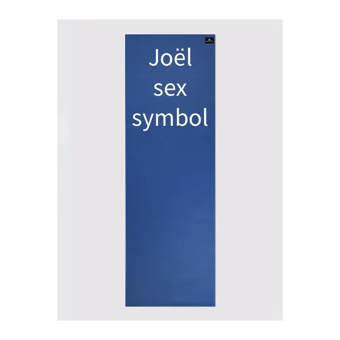 Personalised Yoga Mat 6mm With Custom Design - Blue