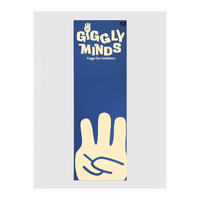 Personalised Yoga Mat 6mm With Custom Design - Blue