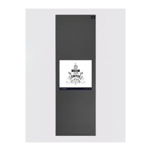 Personalised Yoga Mat 6mm With Custom Design - Graphite Grey