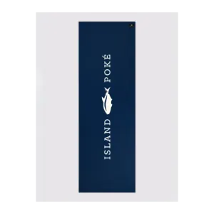 Personalised Yoga Mat 6mm With Custom Design - Navy Blue