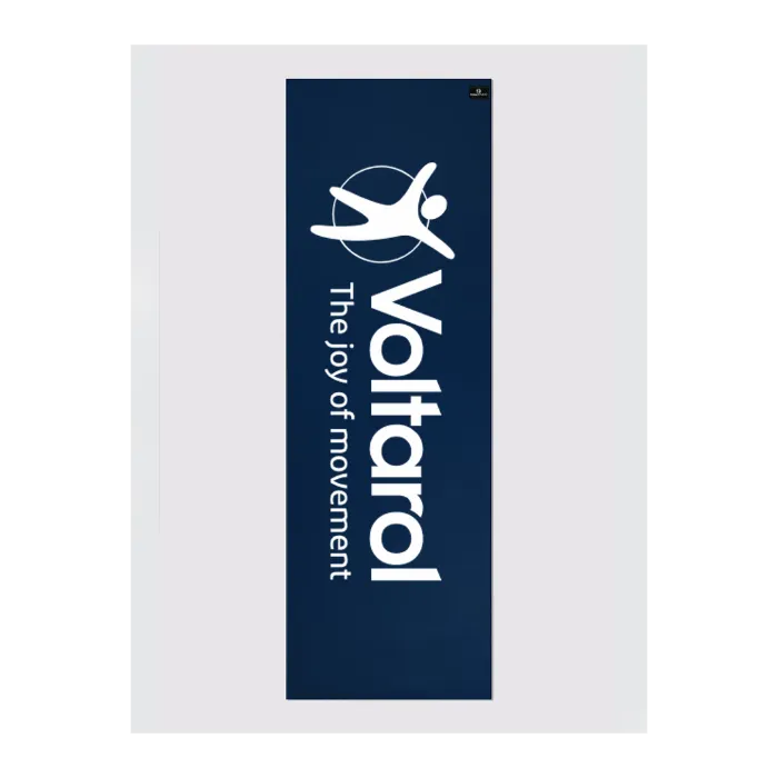 Personalised Yoga Mat 6mm With Custom Design - Navy Blue