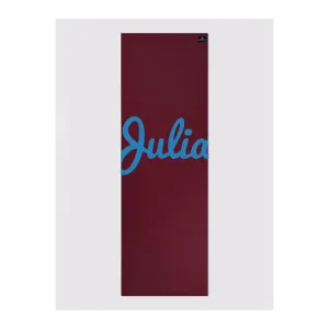 Personalised Yoga Mat 6mm With Custom Design - Raspberry