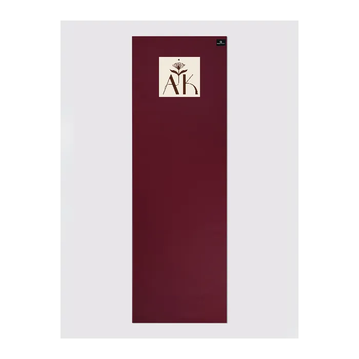 Personalised Yoga Mat 6mm With Custom Design - Raspberry