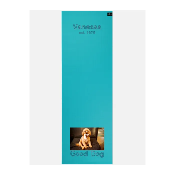 Personalised Yoga Mat 6mm With Custom Design - Turquoise