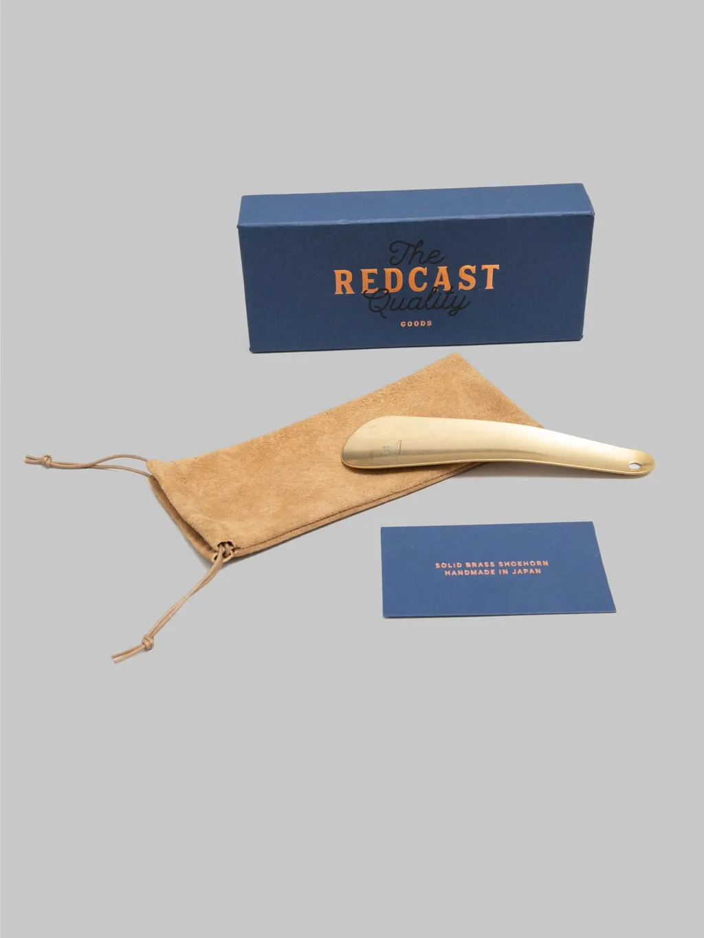 Redcast Heritage Solid Brass Travel Shoehorn