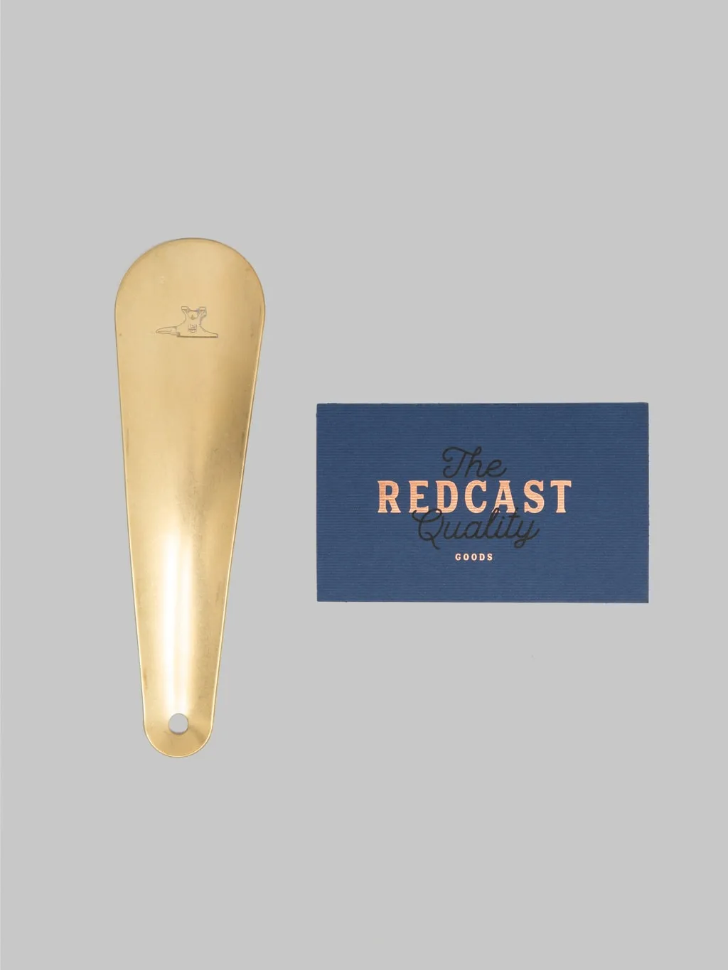 Redcast Heritage Solid Brass Travel Shoehorn